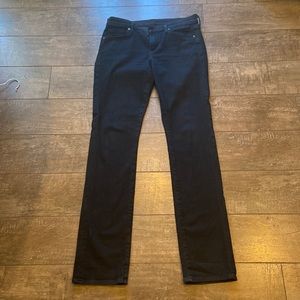 Citizens of Humanity, women’s Eason mid rise, straight leg black jeans,size 29